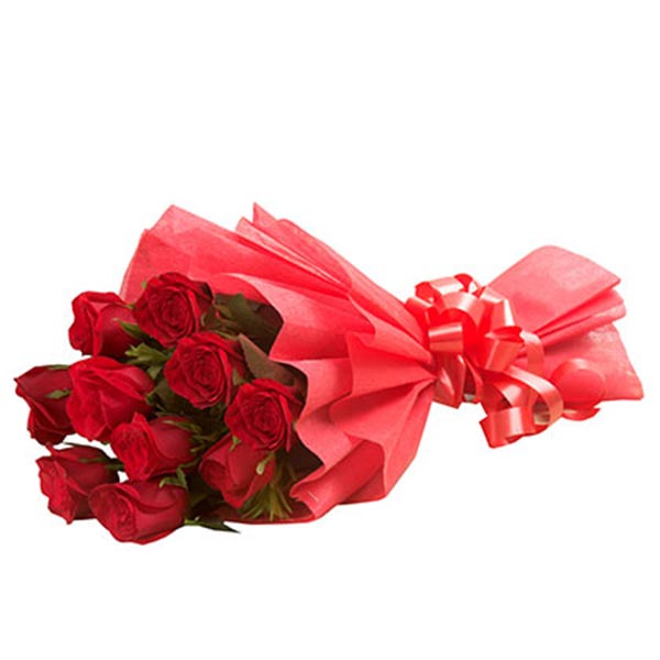 Send Vivid Red Roses Online