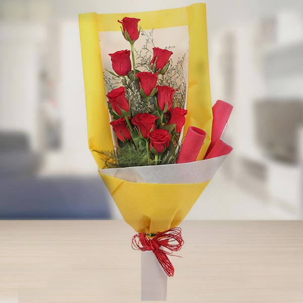 Send Vivid Rose Bouquet Online