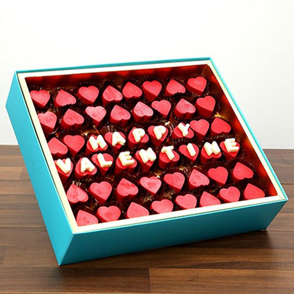 Send Valentine Special Heart Shaped Belgium Chocolates