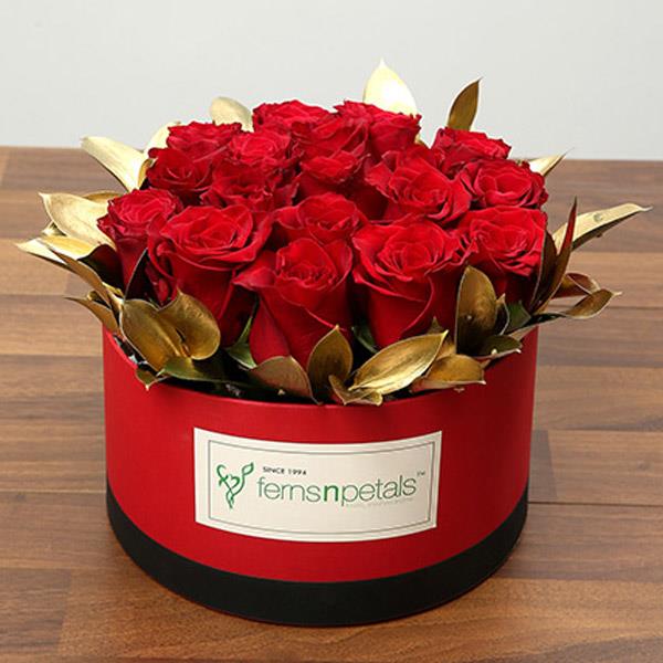 Send Box Of 20 Red Roses Online