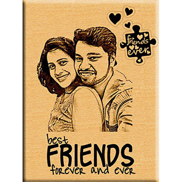 Send Friendship Day Special Gifts- Best Friends Engraved Photo Plaque Online