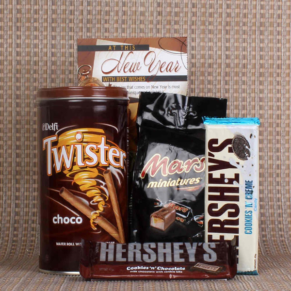 Send New Year Chocolate Gift Combo Online