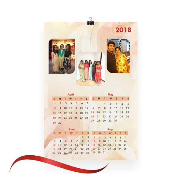 Send Personalised Wall Calendar Pages 3 Online