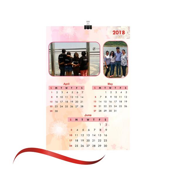 Send Personalised Wall Calendar Pages 4 Online