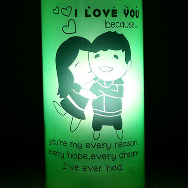 Send I Love You Because Lamp Online