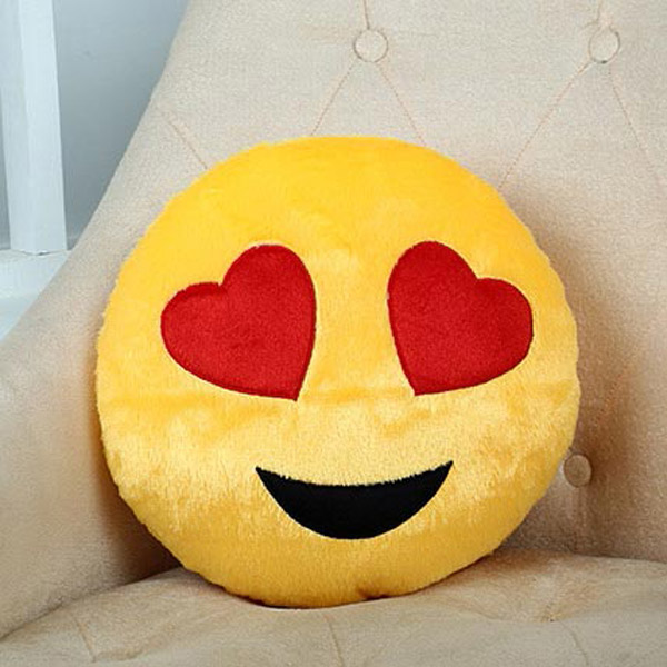 Send Lovely Hearts Yellow Cushion Online