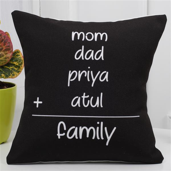 Send Personalized Family Cushion Online