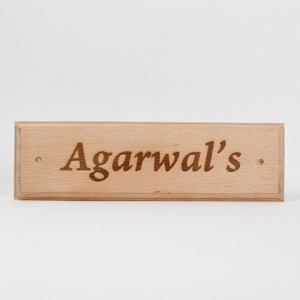 Send Engraved Wooden Name Plate 2 Online