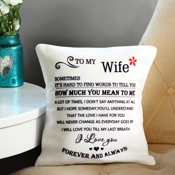 Send Forever & Always Printed Cushion Online