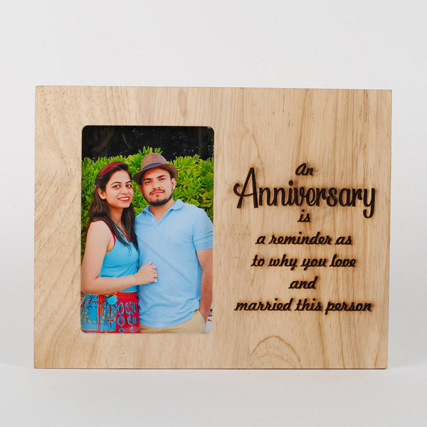 Send Personalised Anniversary Engraved Frame Online