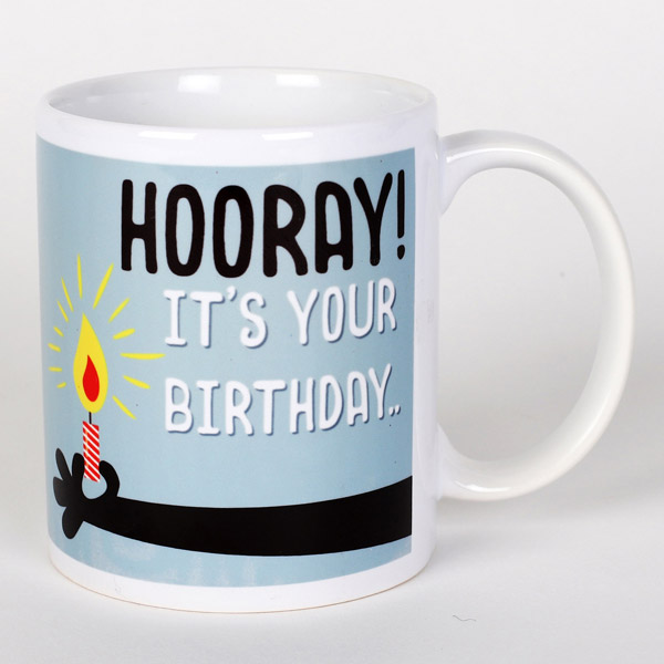 Send Hooray Birthday Mug Online
