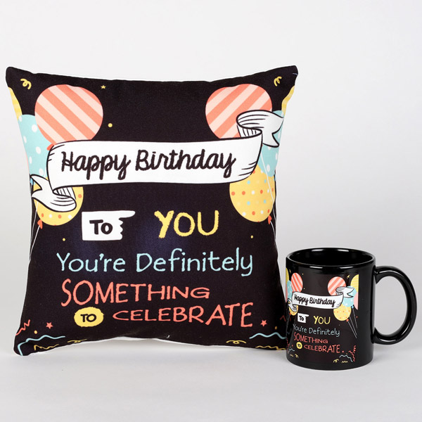 Send Happy Birthday Special Cushion & Mug Combo Online