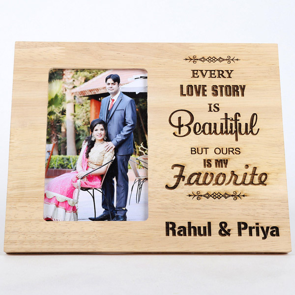 Send Personalised Beautiful Love Story Photo Frame Online