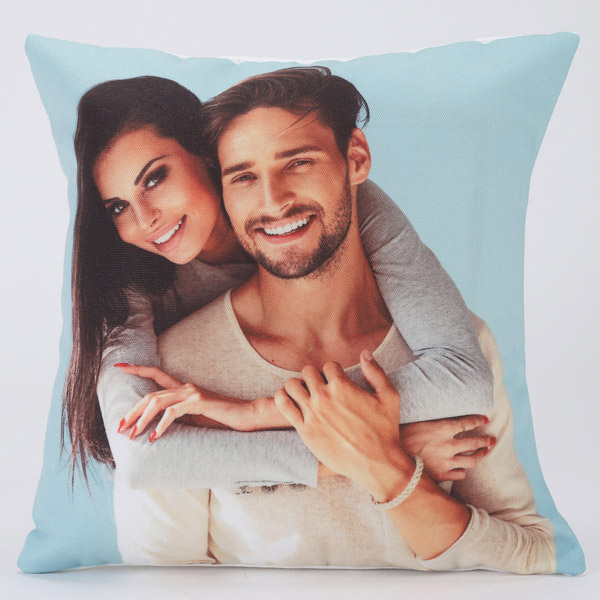 Send Yellow LED Personalised Love Cushion Online
