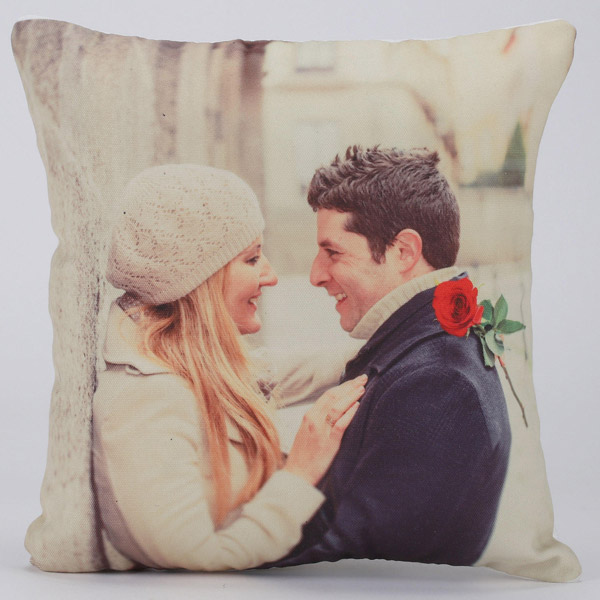 Send Valentines Day Special Personalised LED Cushion Online
