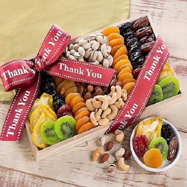 Send Thank You Tray of Nuts and Dried Fruits Online