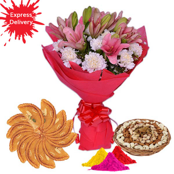 Send Floral Holi Surprise  Online