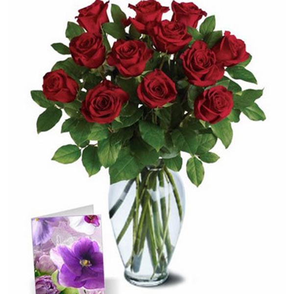 Send Red Roses Greetings Online