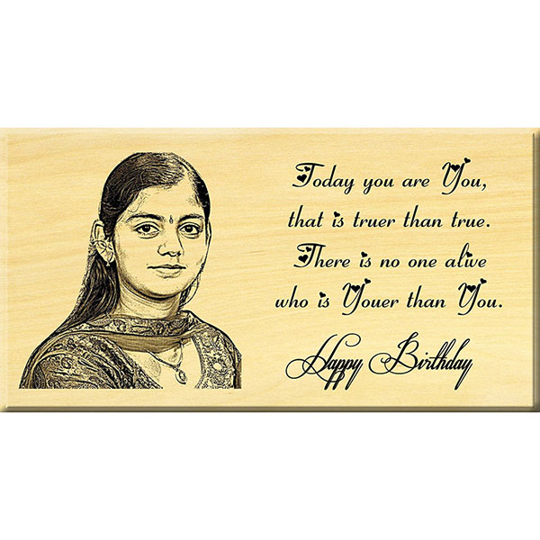 Send 18th Birthday Gift ideas – Maple Wood Engraved Photo Online
