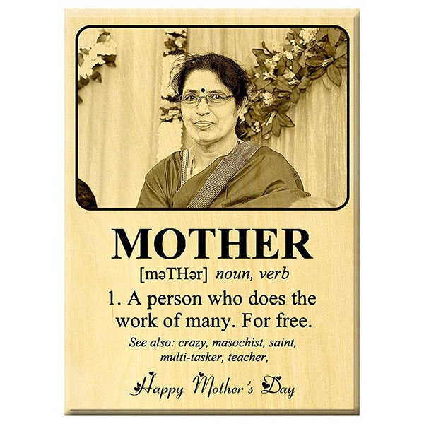 Send Unique Mother''s day Gift ideas – Photo on Maple Wood Online