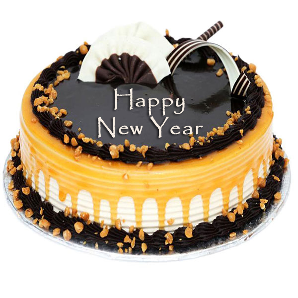 Send Chocolate Caramel Cake for New Year   Online
