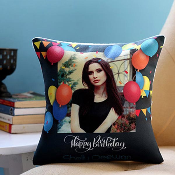 Send Personalised Birthday Balloons Cushion Online