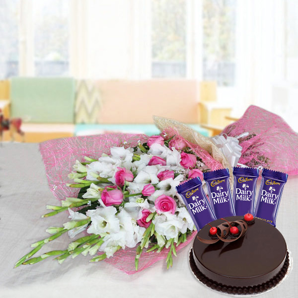 Send A Chocolaty & Floral Surprise Online