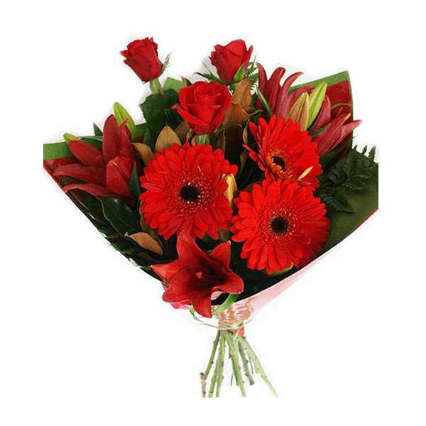 Send Royal Red Flowers Bouquet Online