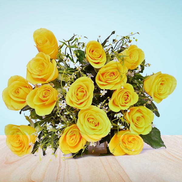 Send Yellow Roses Splendor Online