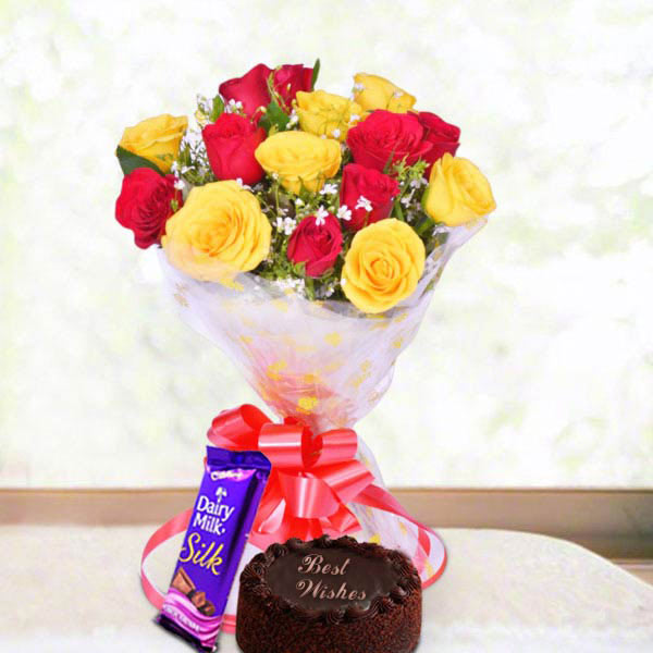 Send Red & Yellow Rosy Combo Online