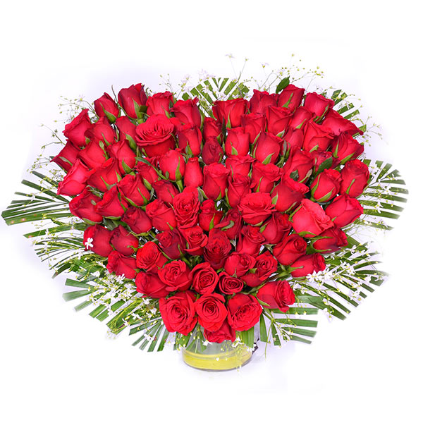 Send Heart Shape Roses for You Online