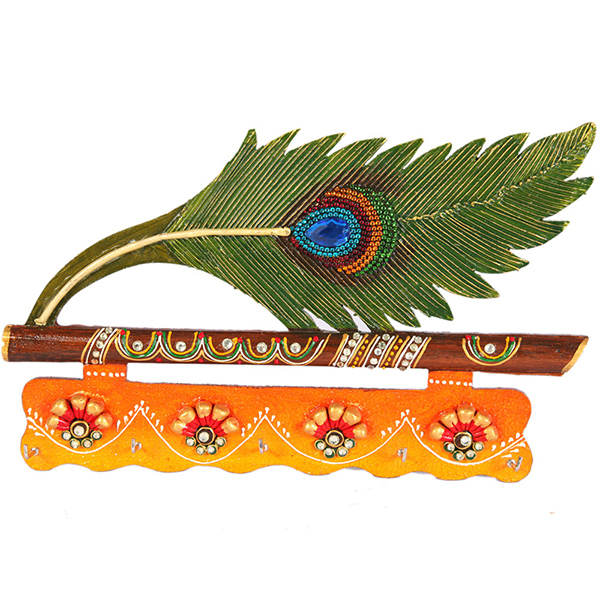 Send Peacock feather key stand Online