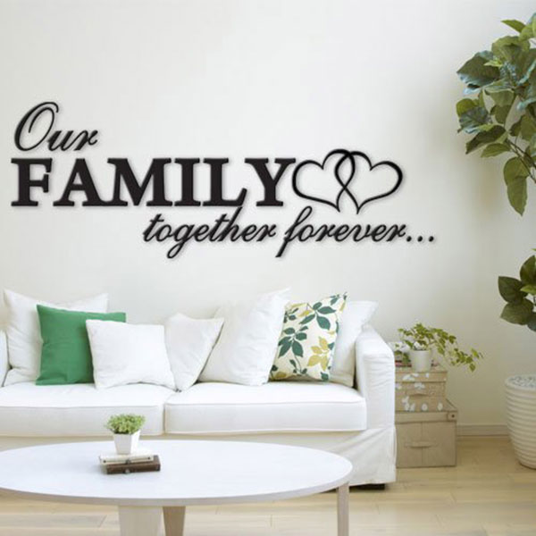 Send 3D Wall Décor Decals for Home Decoration - Our Family Online