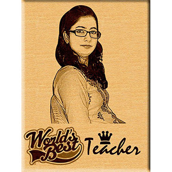 Send Gift for Teacher''s Day Personalized Engraved Photo Plaque Online