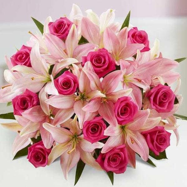 Send Pink Toned Classic Bouquet Online