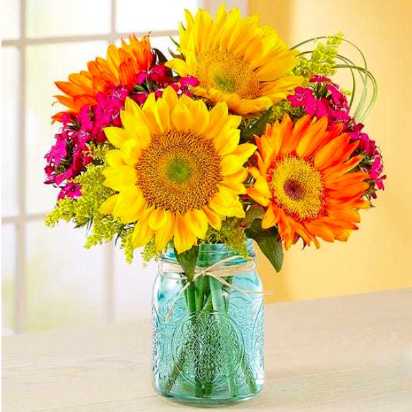 Send Bouquet of Colorful Flowers Online