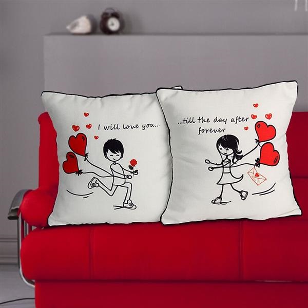 Send Love Couple Cushion Online