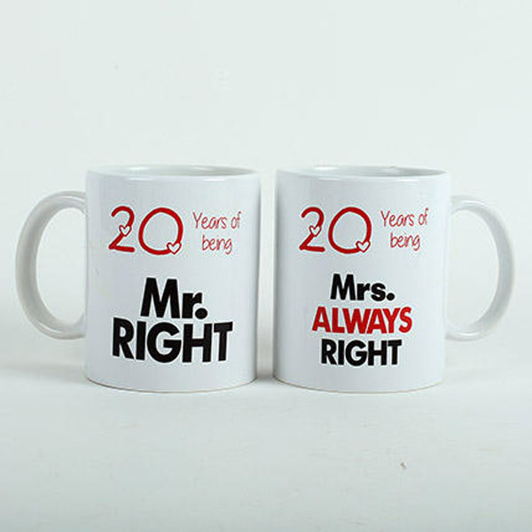 Send Always Right Couple Mugs White Online