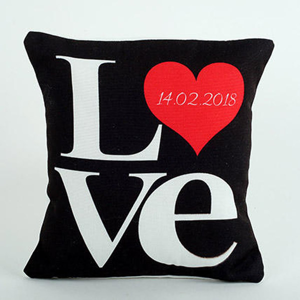 Send Love Cushion Black Online