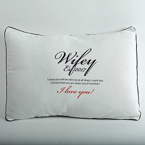 Send Wifey Love Personalized Cushion Online