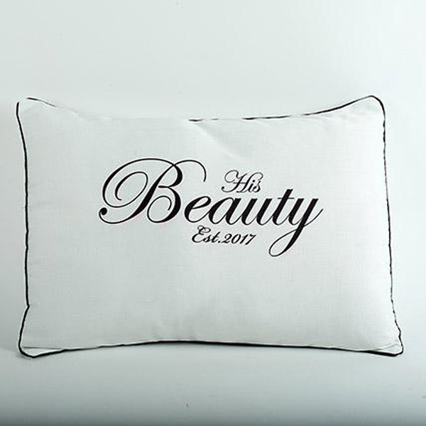 Send His Beauty Personalized Cushion Online