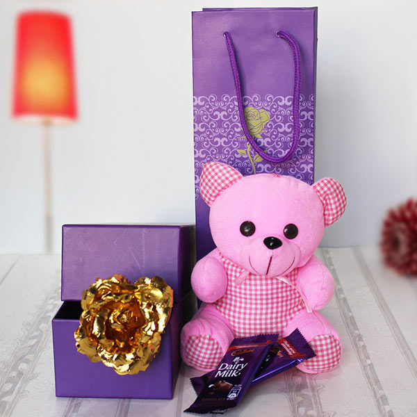 Send Pink & Purple Present Online