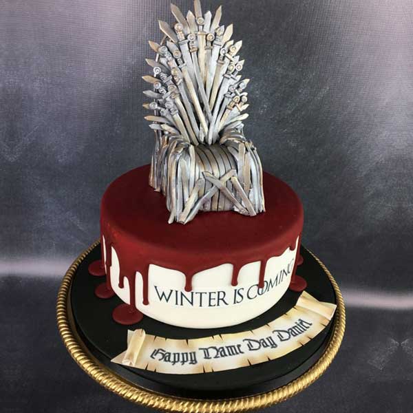 Send Astonishing Iron Throne Themed Cake Online