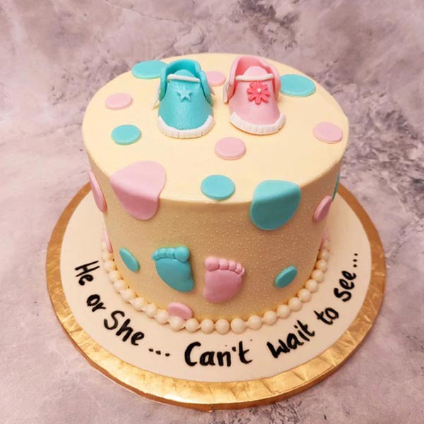 Send Baby Shower He or She Cake Online