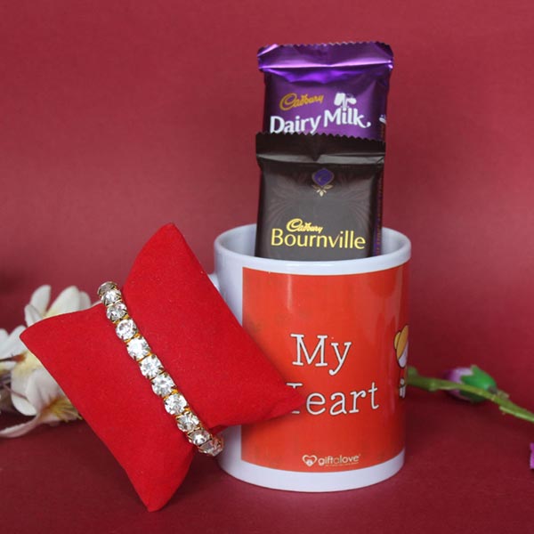 Send Bangle with Cup of Chocolates Online