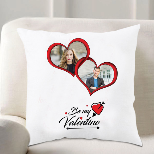 Send Be My Valentine Printed Cushion Online