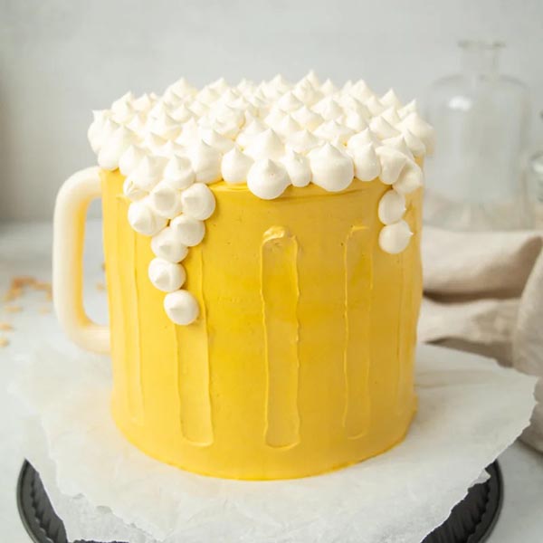Send Beer Theme Pineapple Designer Cake  Online