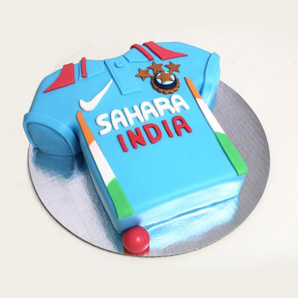 Send Blizzing Indian Jersy Themed Cake Online