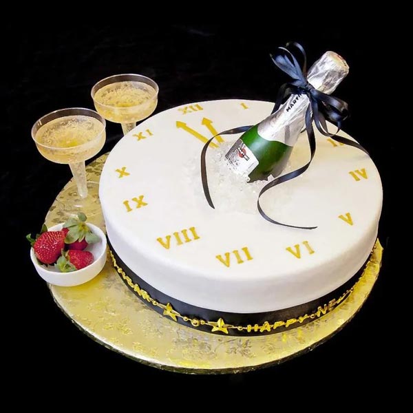 Send Choco Vanilla beer cake for New Year Online