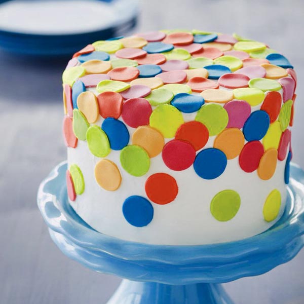 Send Colorful Designer Vanilla Cake Online